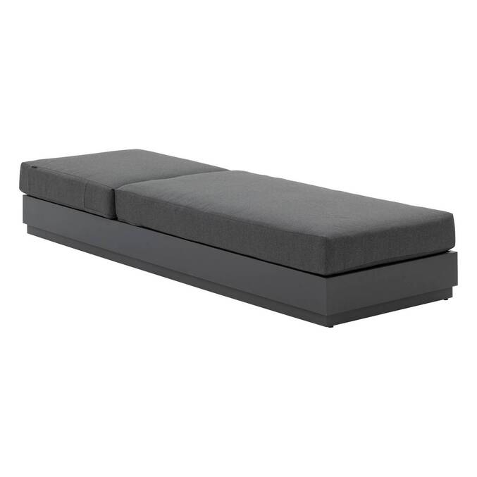 Pool lounger ALLURE Graphite Epoxy-treated aluminum, Polyester3500