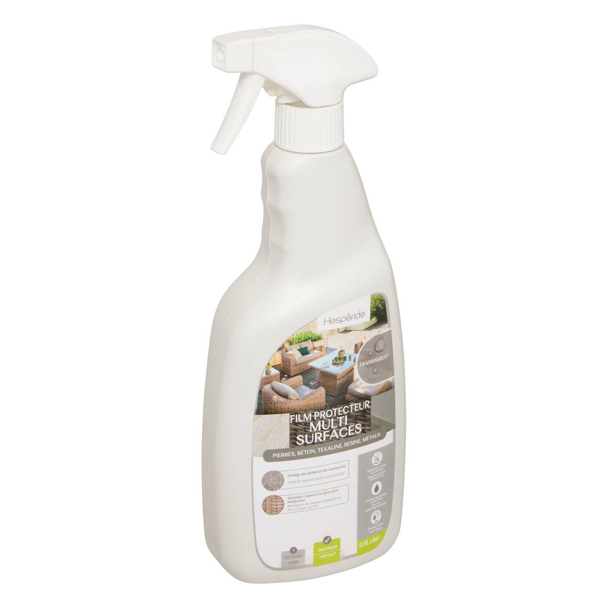 Multi-surface protective film with transparent finish Spray 75 cl White