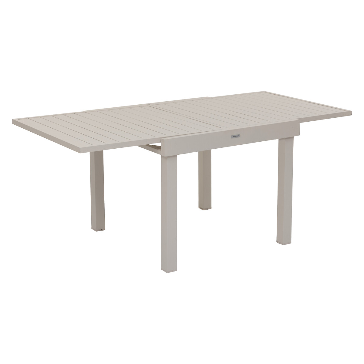 Extendable garden table + 8 stackable armchairs PIAZZA Clay 1 extendable garden table + 8 stackable armchairs Clay