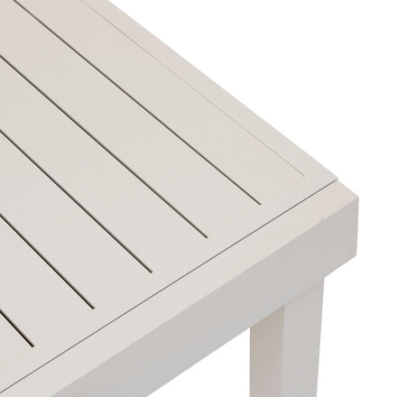 Extendable garden table + 12 stackable armchairs PIAZZA Clay 1 extendable garden table + 12 stackable armchairs