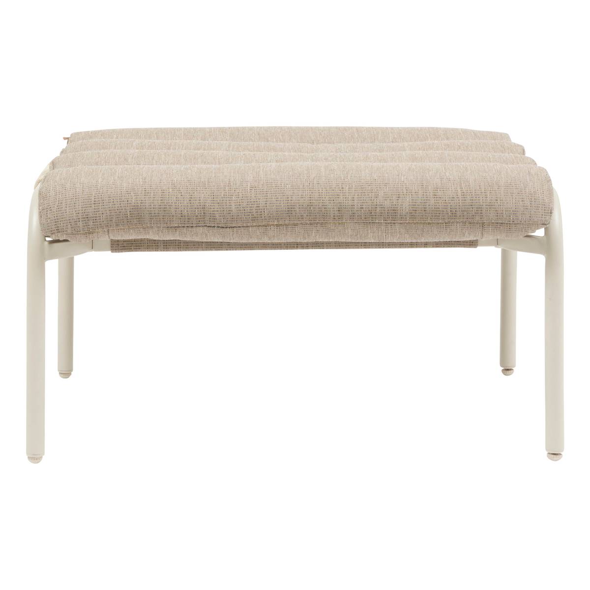 Garden relax armchair SOLANI Clay Epoxy-treated steel, Reinforced anti-rust treatment, Texaline Clay