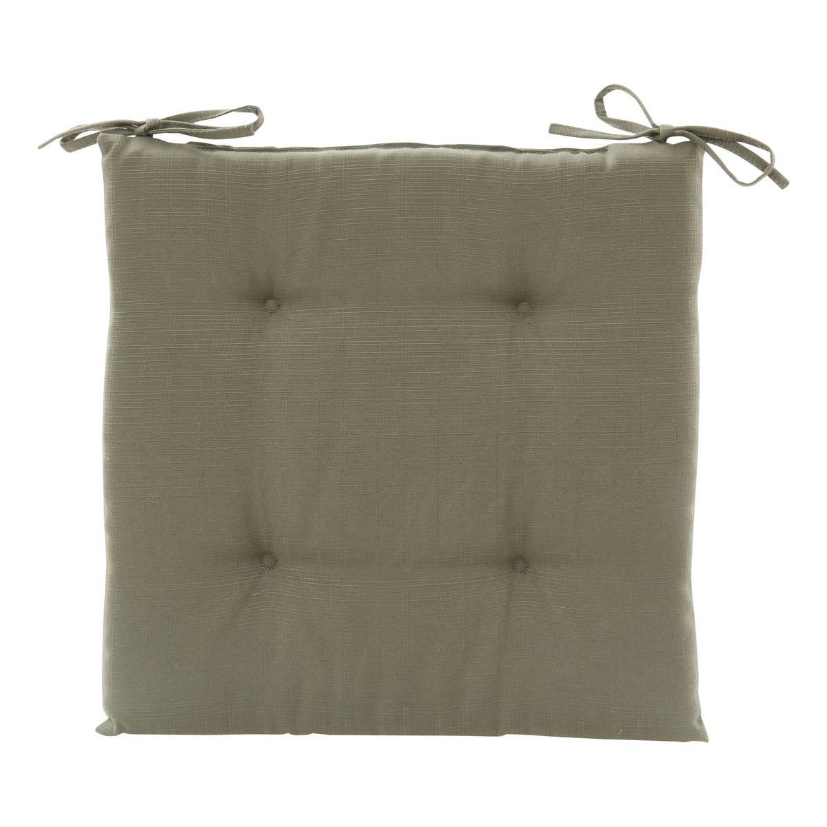 Chair cushion KORAÏ Laurel green 40 x 40 cm - Polyester Laurel