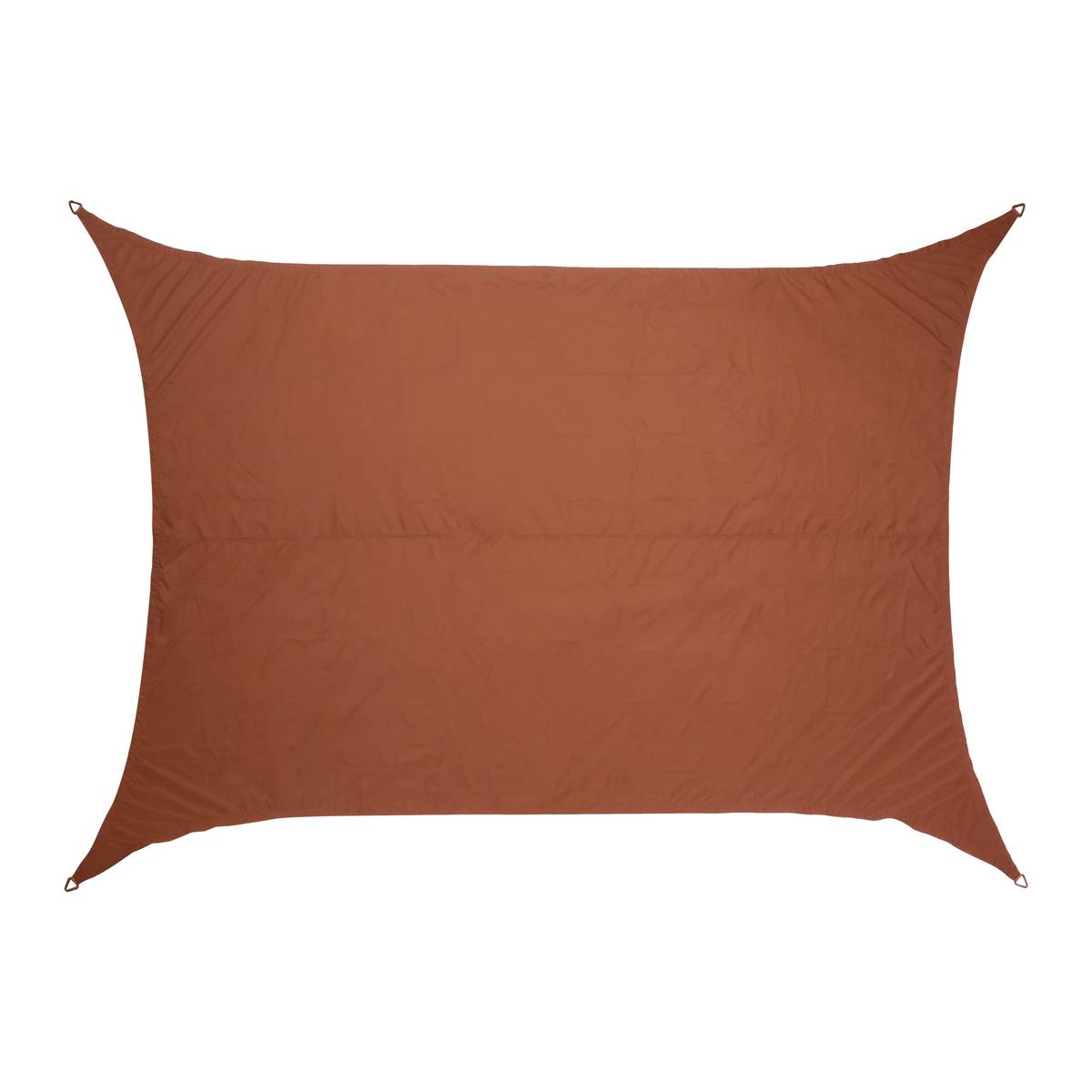 Rectangular shade sail ELYORA Mahogany 4 x 3 m - Polyester Mahogany Brown