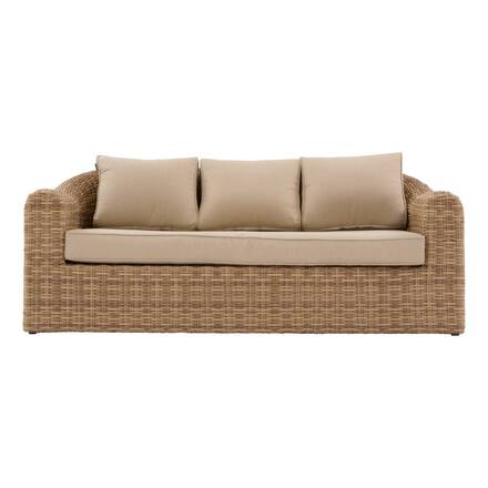 Garden lounge set MOORÉA Savana 5 seats - Polyester, epoxy-coated aluminum