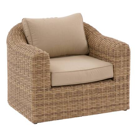 Garden lounge set MOORÉA Savana 5 seats - Polyester, epoxy-coated aluminum