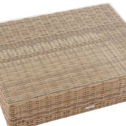 Garden lounge set MOORÉA Savana 5 seats - Polyester, epoxy-coated aluminum