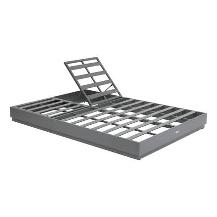 Pool lounger ALLURE Graphite Epoxy-treated aluminum, Polyester