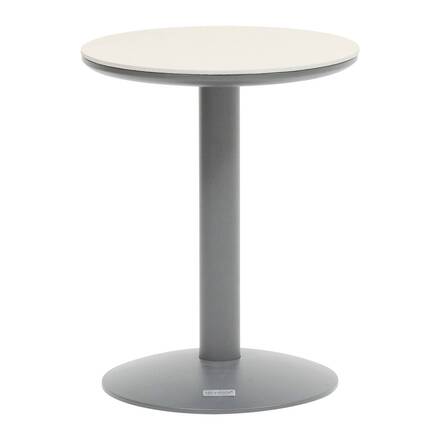 Round garden side table SOLETIA Graphite