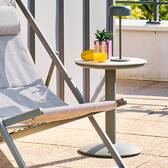 Round garden side table SOLETIA Laurel green 40 x 40 x 50 cm - Steel Laurel