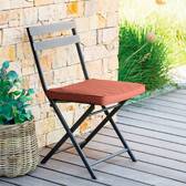 Chair cushion KORAÏ Mahogany 40 x 40 cm - Polyester Mahogany Brown