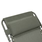 Garden recliner SILOS Laurel green Epoxy-coated steel, Texaline Laurel