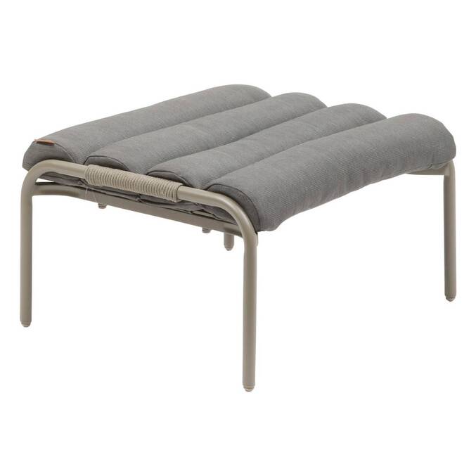 Garden relax armchair SOLANI Coffee Epoxy-treated steel, Reinforced anti-rust treatment, Texaline3443