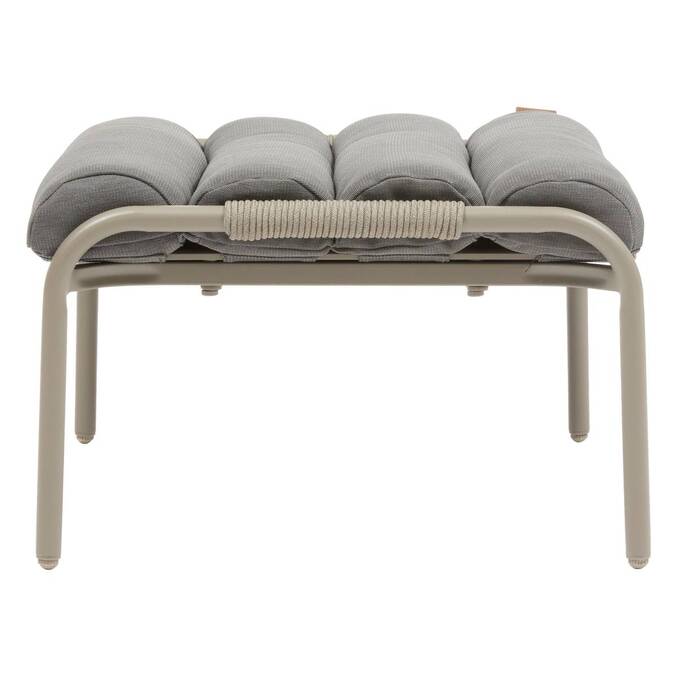 Garden relax armchair SOLANI Coffee Epoxy-treated steel, Reinforced anti-rust treatment, Texaline3443