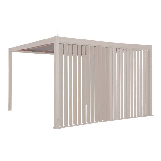 Vertical blind EVORA Clay For EVORA Side 3 m - 2.7 x 2.3 m - Epoxy-coated aluminium Clay