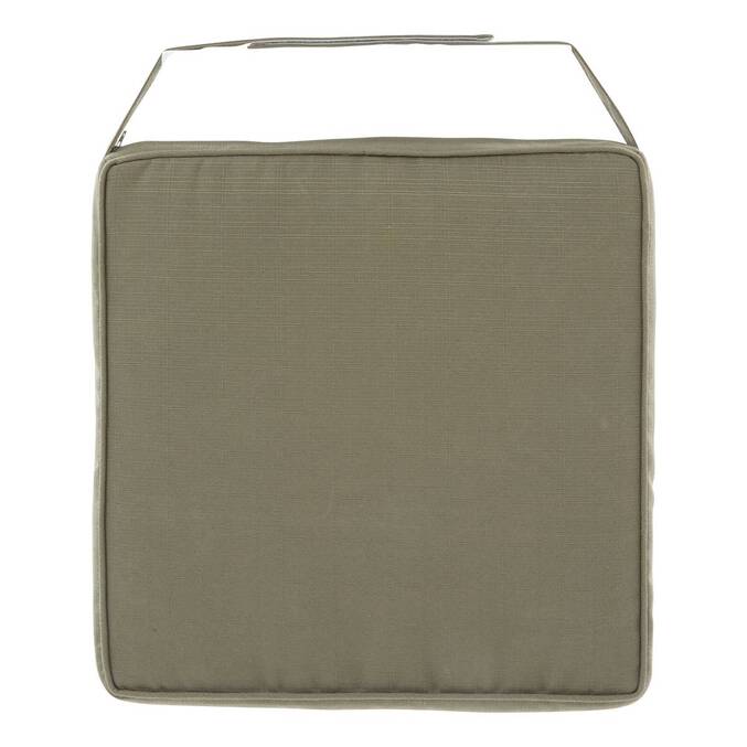 Chair cushion KORAÏ Laurel green 40 x 40 cm - Polyester Laurel
