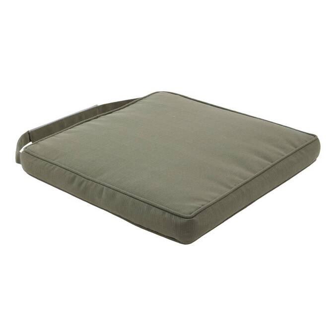 Chair cushion KORAÏ Laurel green 40 x 40 cm - Polyester Laurel