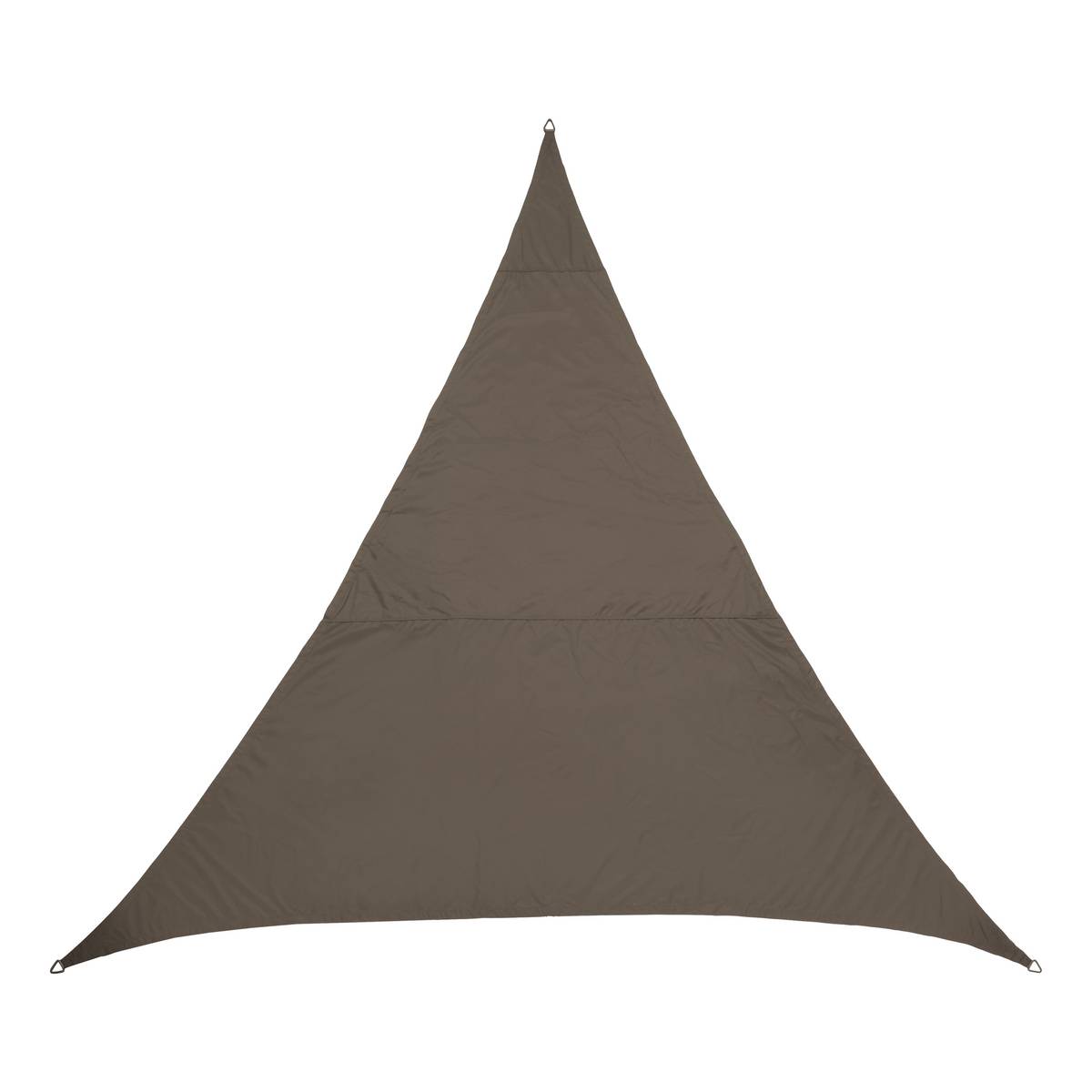 Triangular shade sail ELYORA Slate grey 4 x 4 m - Polyester Gris ardoise