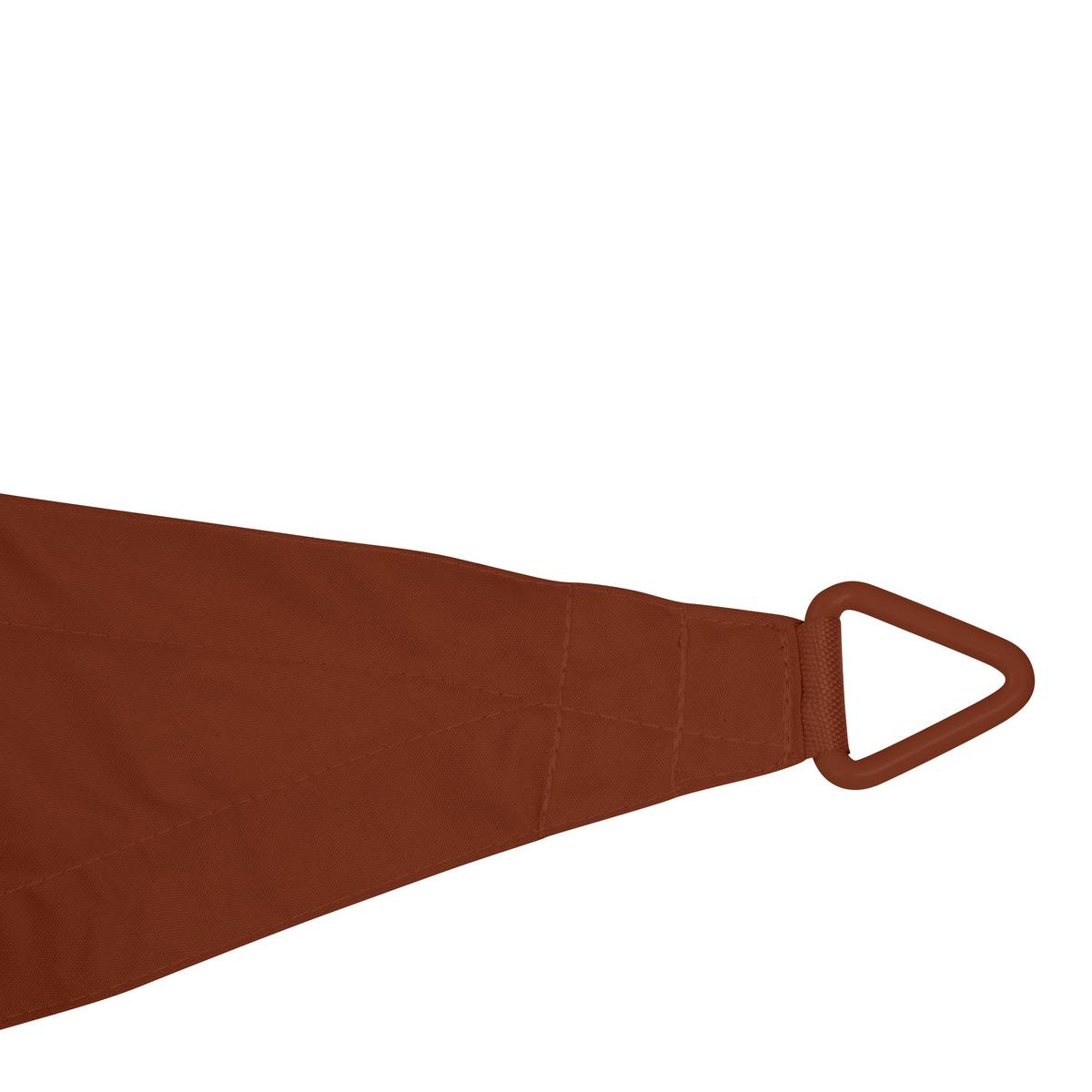 Triangular shade sail ELYORA Mahogany 3 x 3 m - Polyester Mahogany Brown