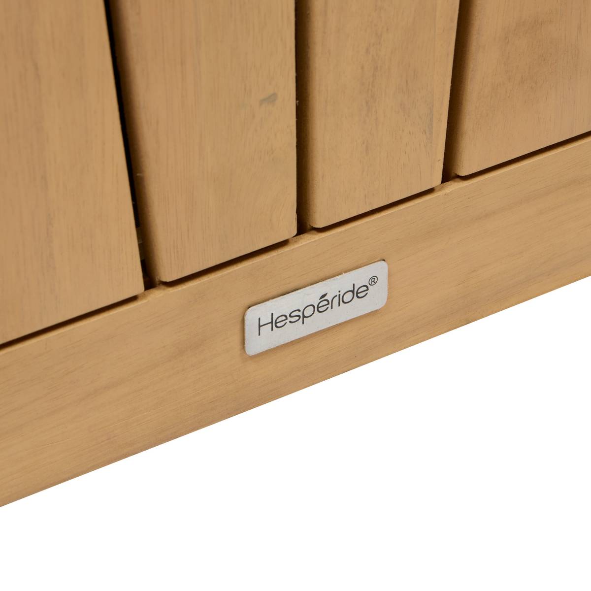 Storage chest LODGIA Beige 100L - FSC® Certified Acacia, Steel Acacia