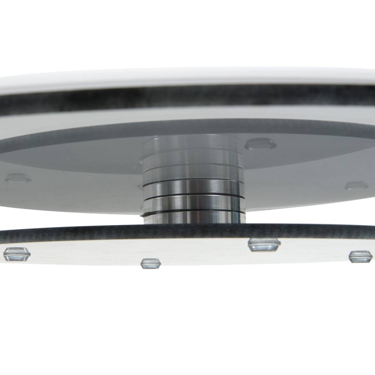 Transparent Turntable D. 45 cm - Tempered Glass, Aluminum Transparent