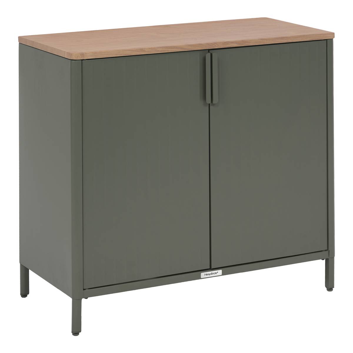 Garden buffet IRONIA Laurel green 90 x 45 x 86 cm - Galvanized steel, Reinforced anti-rust treatment Laurel