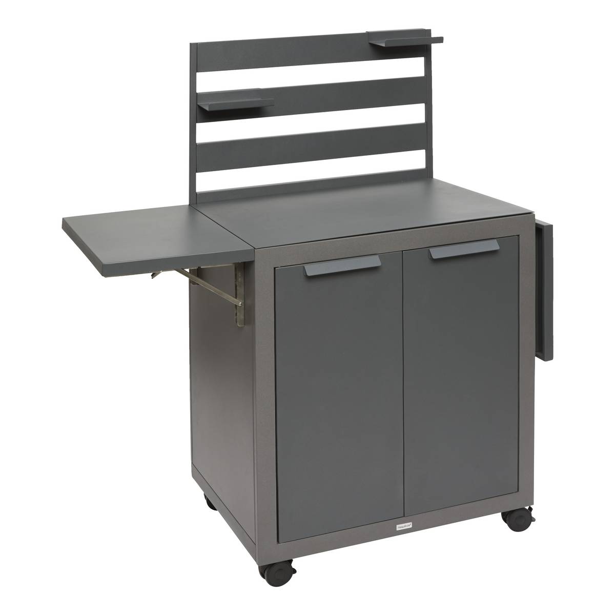 Garden cart OXYANA Graphite 154 x 134 x 60 cm - Galvanized steel, Reinforced anti-rust treatment Graphite