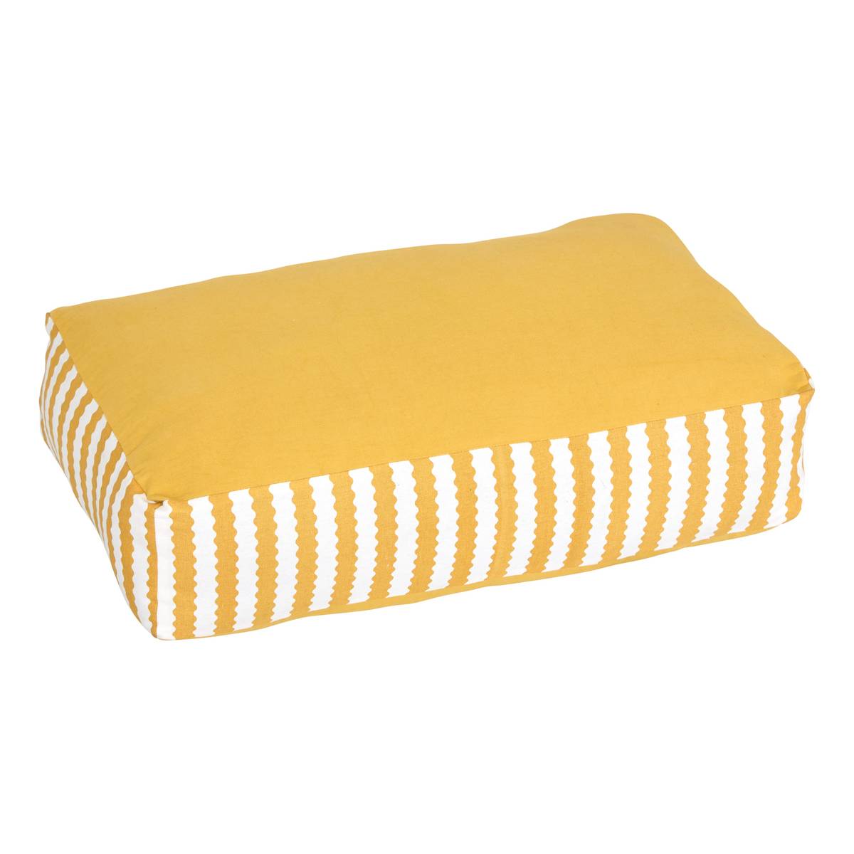 Rectangular outdoor floor cushion POOLSIDE Yellow 60 x 40 cm - Cotton Yellow