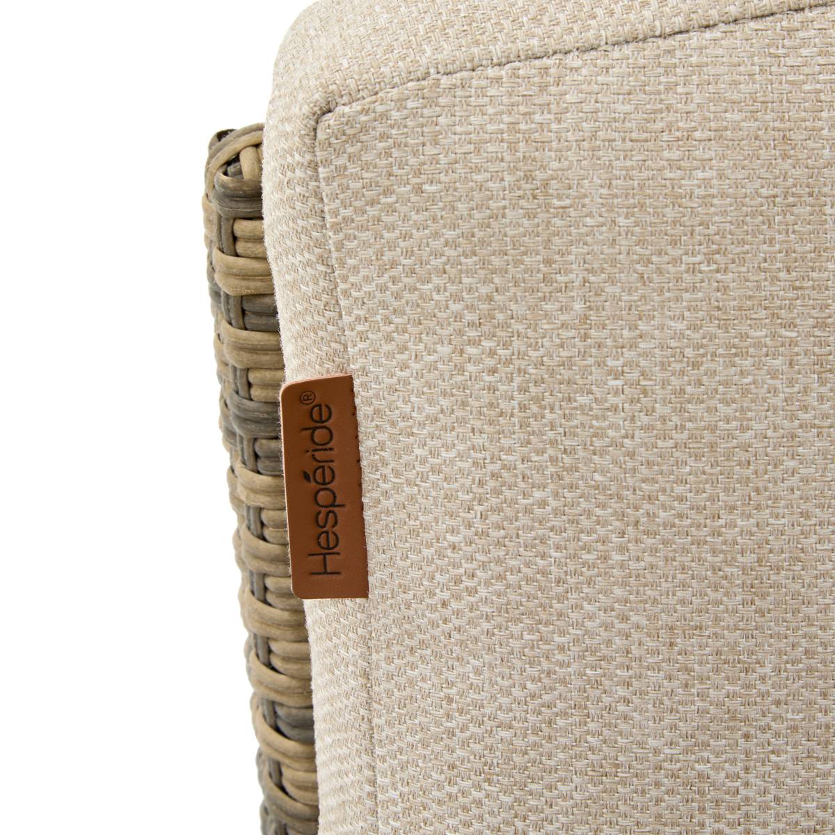 Garden armchair SELENIM Naturae Epoxy-treated aluminum, Olefin Naturae