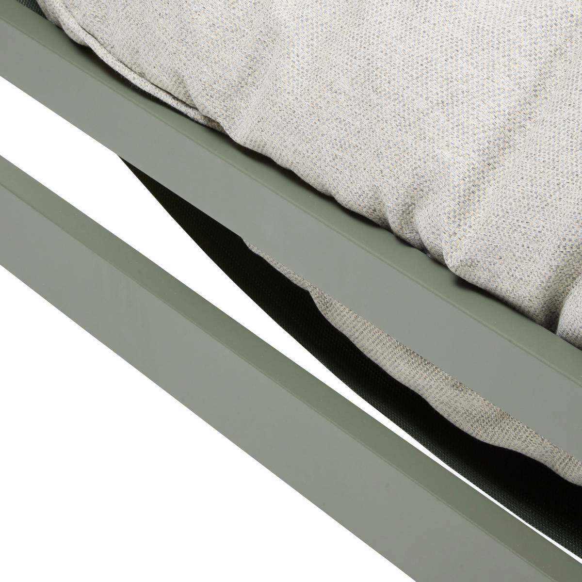 Pool lounger MOREAL Laurel green Aluminum, Polyester Laurel