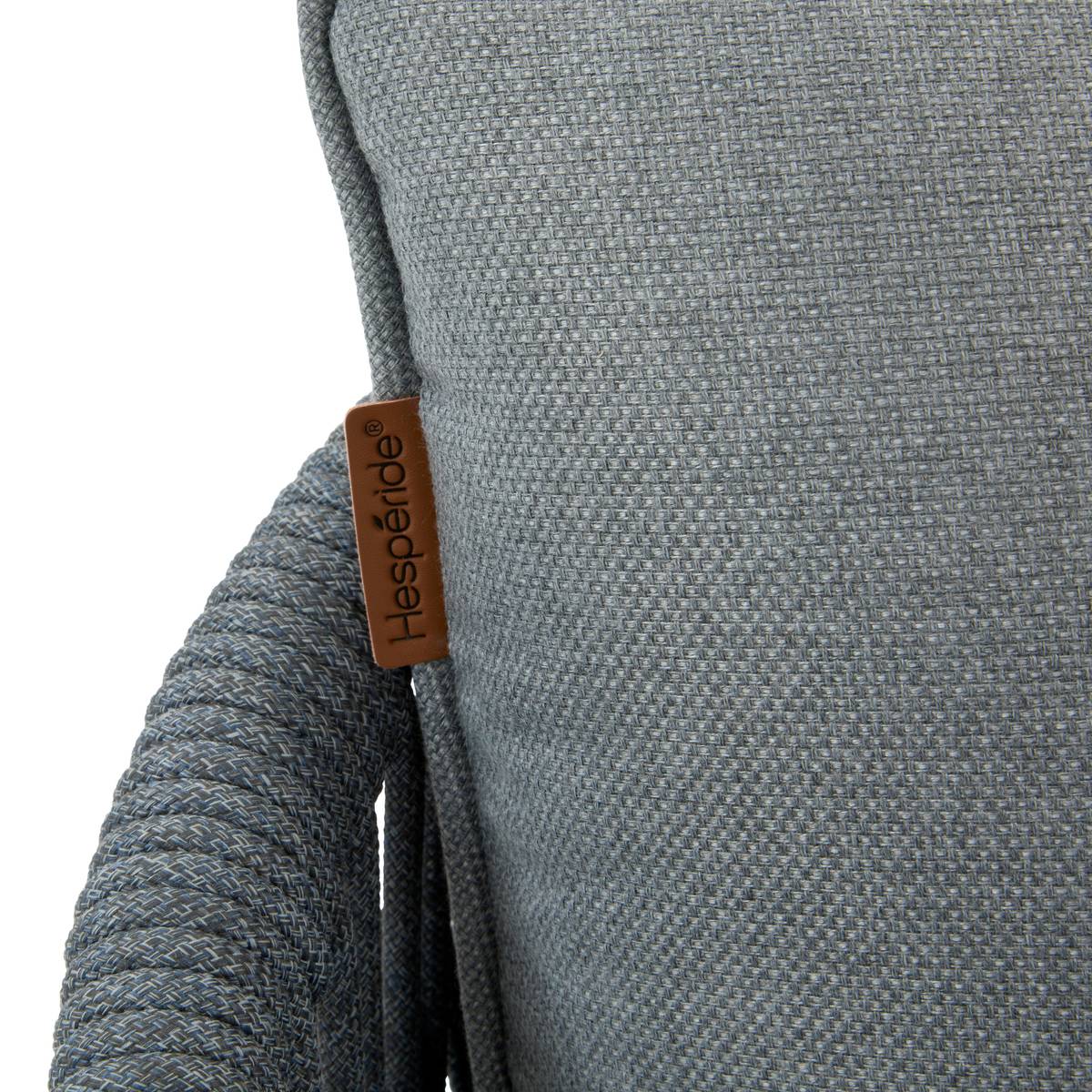 Garden sofa ORISSA Grey 2 seats - Polyester, Steel Grey