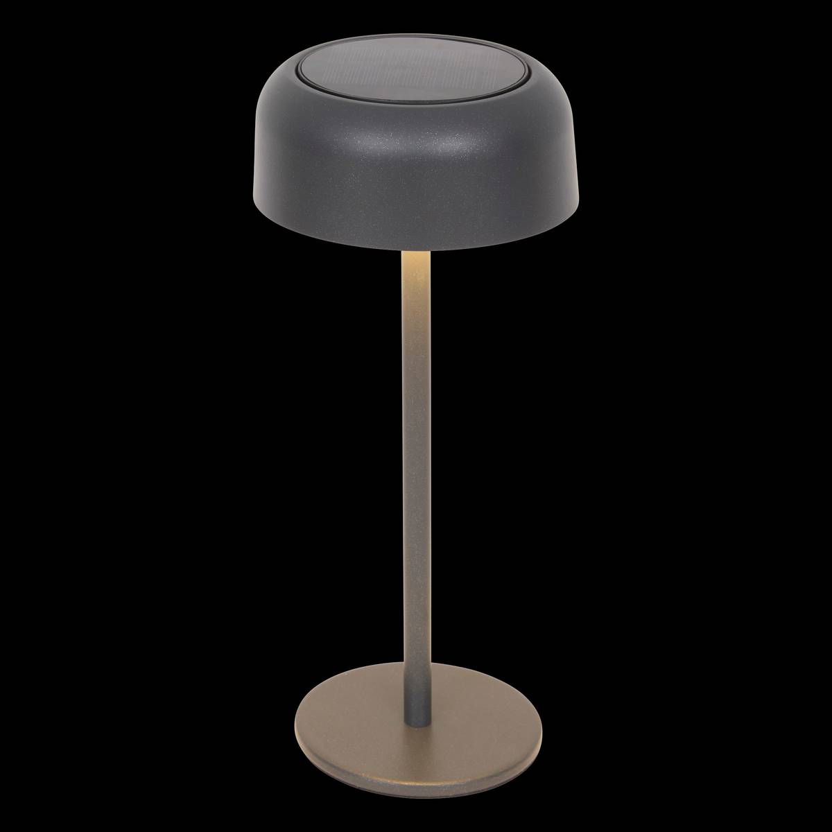 Solar lamp BOLTY Graphite H.30 cm - Aluminum Graphite