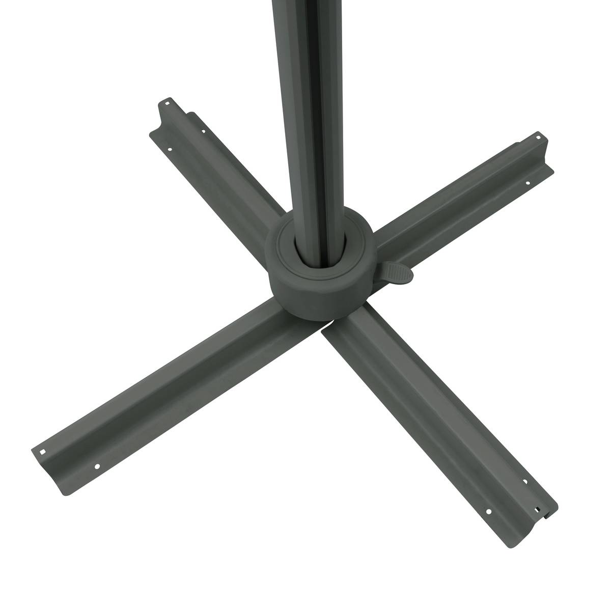 Tilt rectangular cantilever parasol MELHIA Laurel green 4 x 3 m - Aluminum, Steel, Olefin Laurel