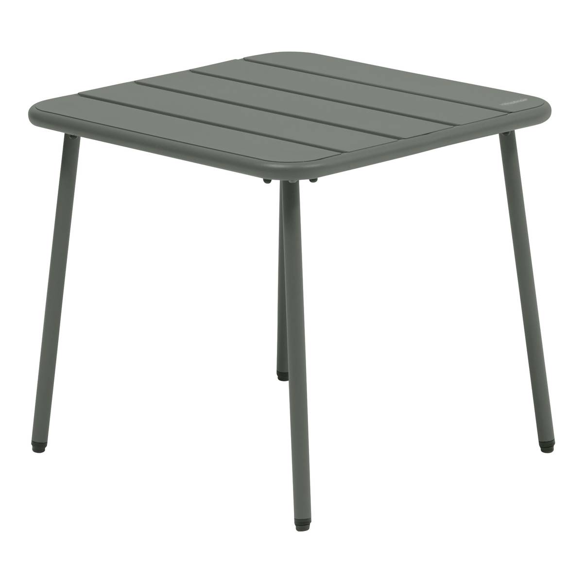 Square garden coffee table PHUKET Laurel green 45 x 45 cm - Epoxy-coated steel, Reinforced anti-rust treatment Laurel
