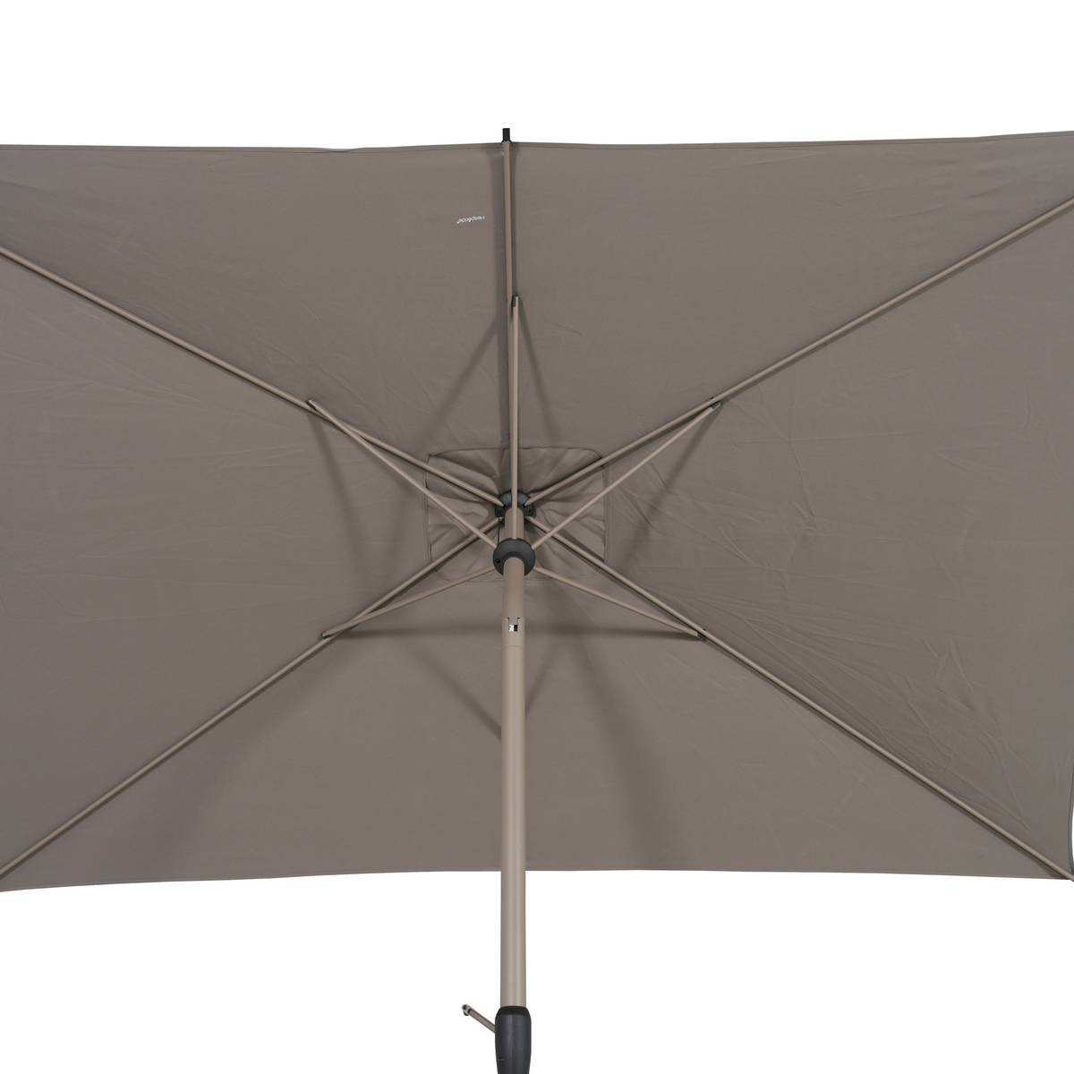 Tilt rectangular parasol LOOMPA Coffee 3 x 2 m - Steel, Aluminum, Polyester Coffee