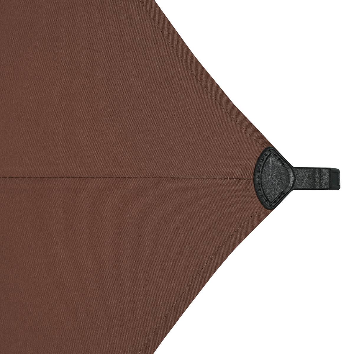 Tilt rectangular parasol LOOMPA Mahogany 3 x 2 m - Steel, Aluminum, Polyester Mahogany Brown