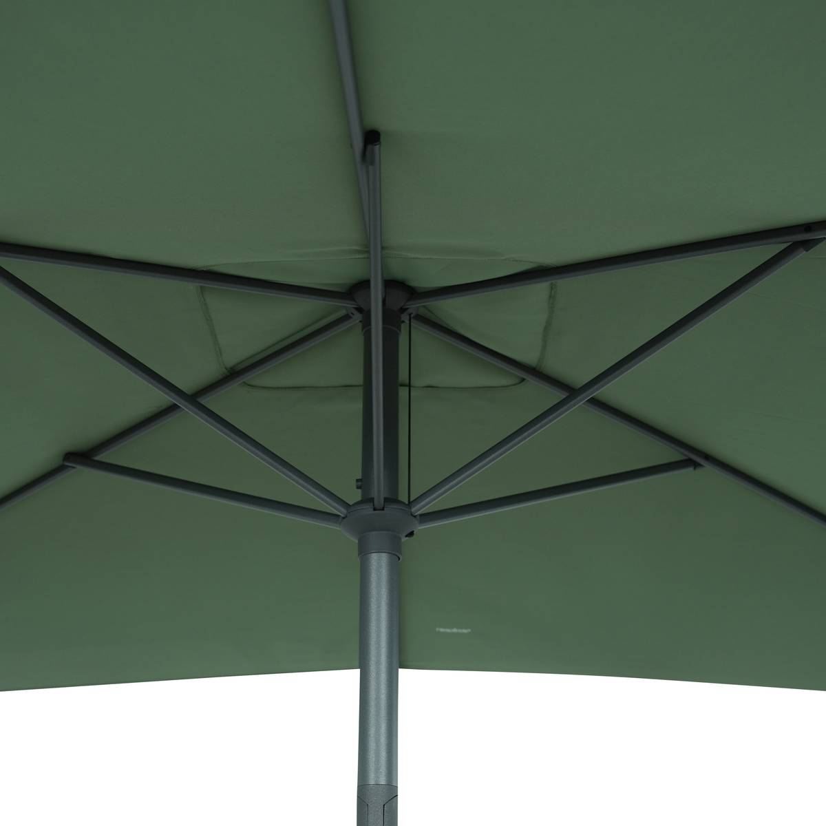Rectangular parasol LOOMPA Olive green / Graphite 3 x 2 m - Steel, Aluminum, Polyester Olive green / Graphite