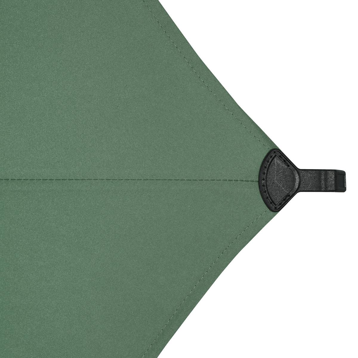 Rectangular parasol LOOMPA Olive green / Graphite 3 x 2 m - Steel, Aluminum, Polyester Olive green / Graphite