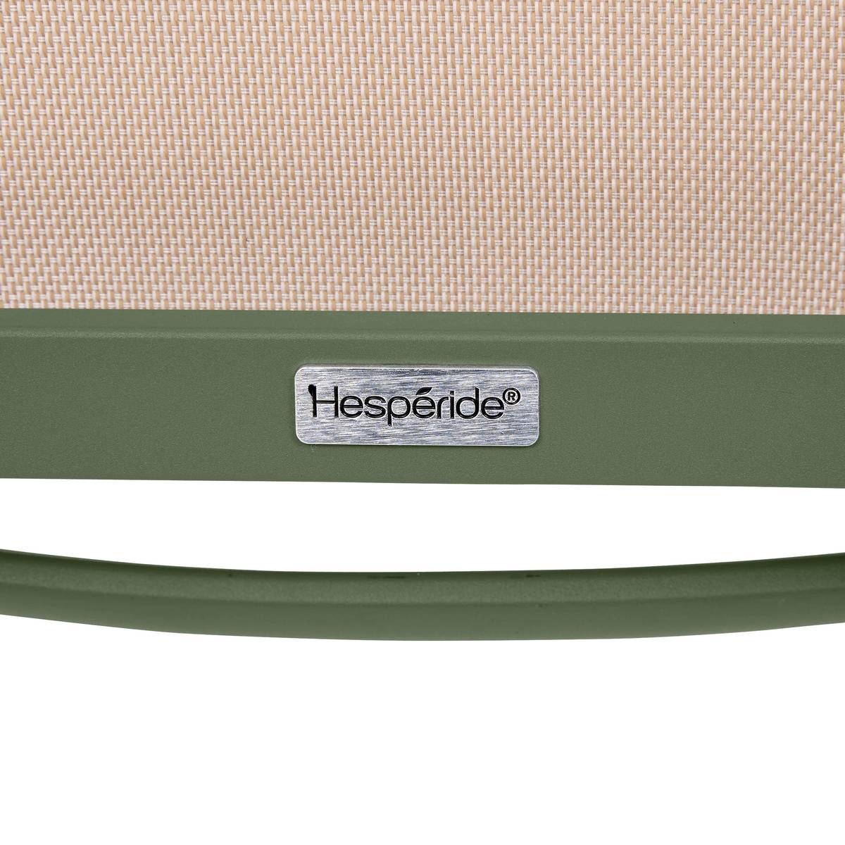 Garden chair with arms AXANT Linen / Laurel green Epoxy-treated aluminum, Texaline Linen / Laurel