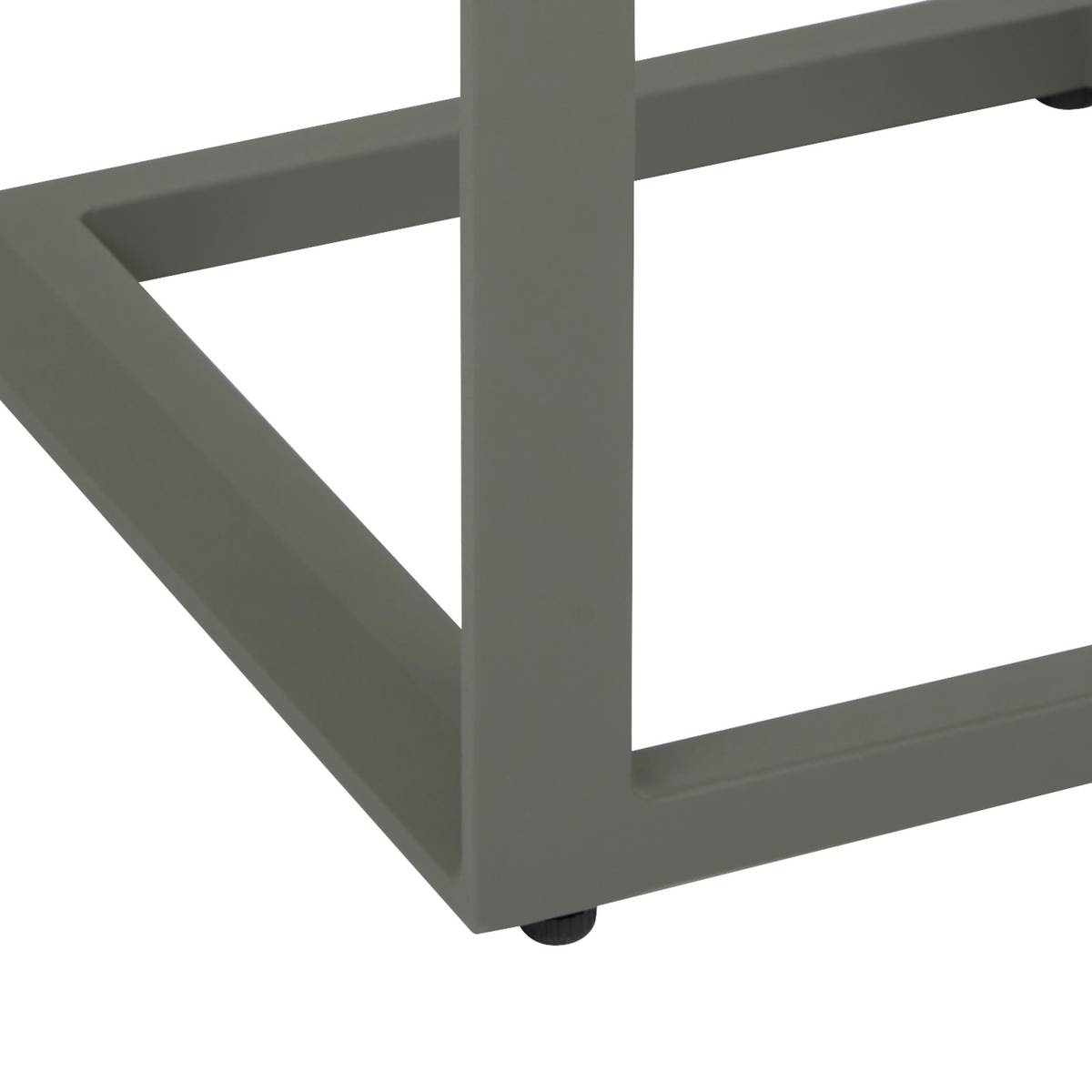 ÉVASION Square Garden Side Table Laurel Green 38 x 38 cm - Epoxy-coated aluminum Laurel