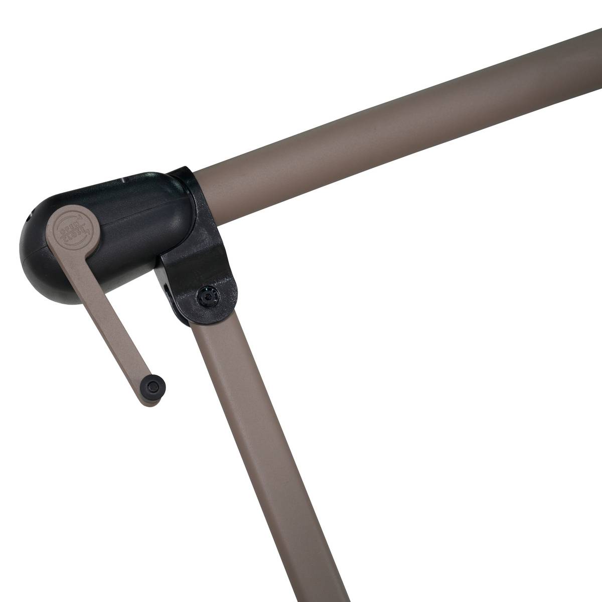 Square cantilever parasol MANOA Coffee 2.5 x 2.5 m - Steel, Polyester Coffee