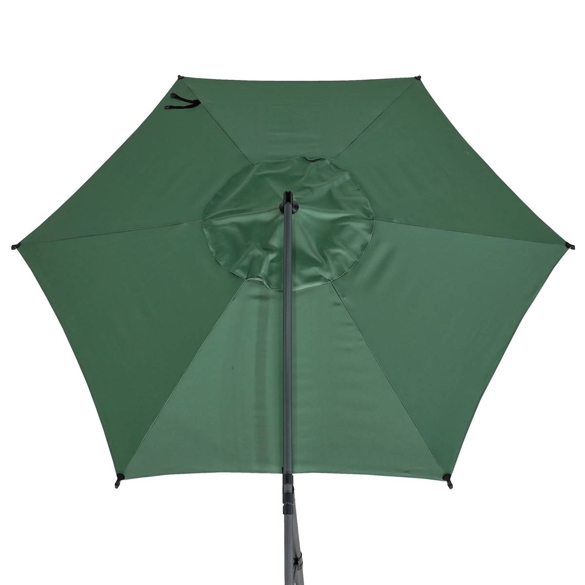Round cantilever parasol MANOA Olive green / Graphite 3 m - Steel, Polyester Olive green / Graphite