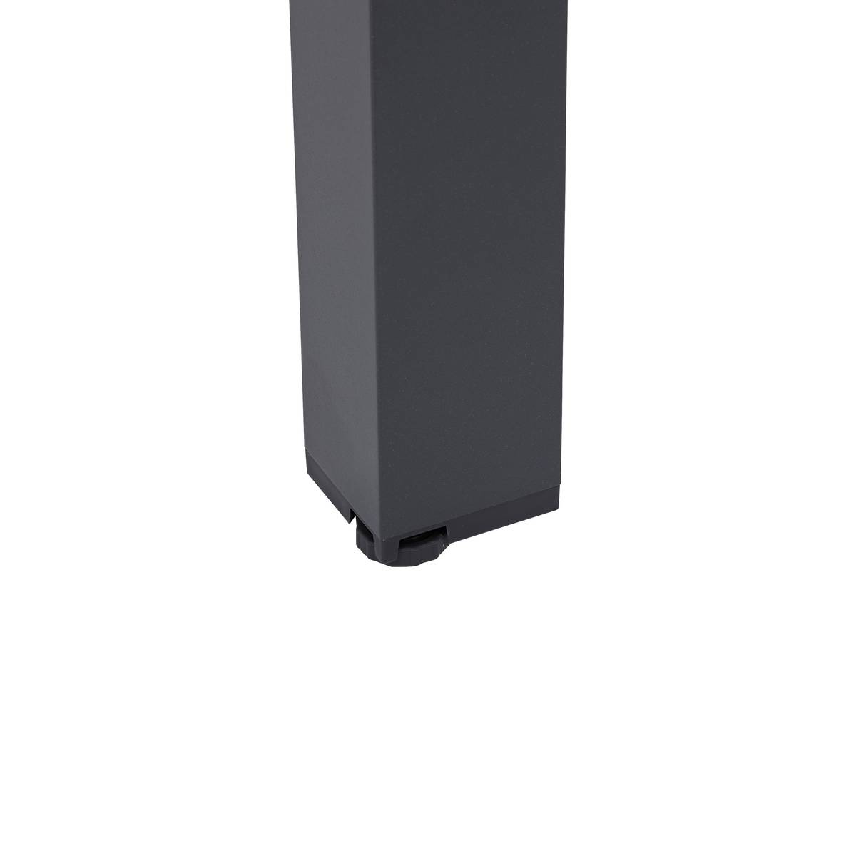 Rectangular garden table ÉVASION Honey / Graphite 2 seats - Epoxy-treated aluminum Honey / Graphite