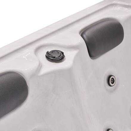 Spa ACRYL White 3-Seater - Aluminum