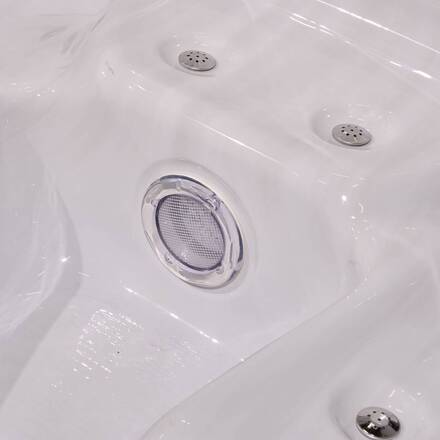 Spa ACRYL White 3-Seater - Aluminum