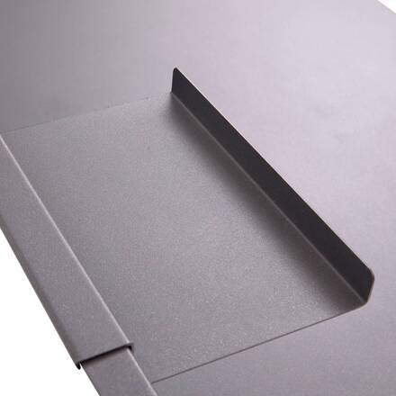 Shelf for summer kitchen OXYANA Graphite 110 x 60 x 80 cm - Galvanized steel, Reinforced anti-rust treatment