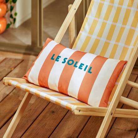 Rectangular outdoor cushion POOLSIDE Terracotta