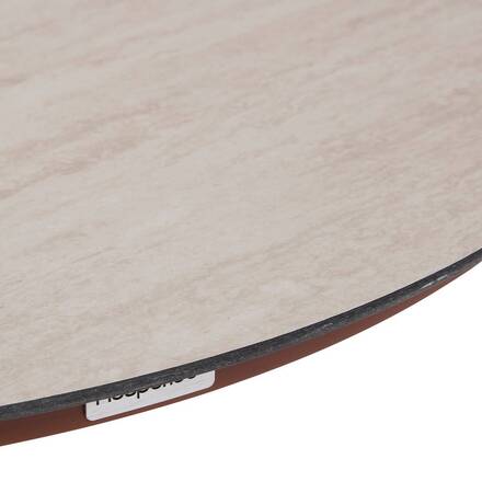 Garden lounge set BELANO Mahogany 5 seats - Epoxy treated steel, Reinforced anti-rust treatment, Olefin