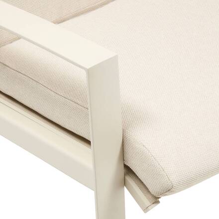 Garden armchair BOREANE Clay Epoxy-treated aluminum, Texaline