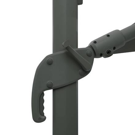 Tilt rectangular cantilever parasol MELHIA Laurel green 4 x 3 m - Aluminum, Steel, Olefin
