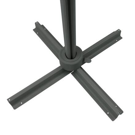 Tilt rectangular cantilever parasol MELHIA Laurel green 4 x 3 m - Aluminum, Steel, Olefin
